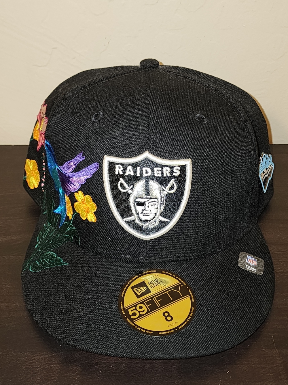 New Era 59FIFTY Oakland Raiders Black Floral Fitted Hat